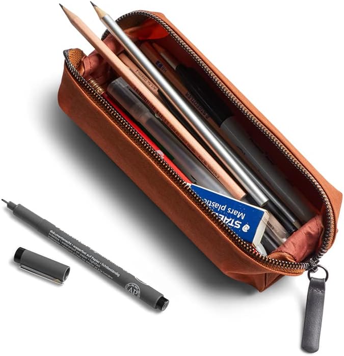 BELLROY Pencil Case (Zipper Closure, Slim Pen Case, Durable Woven Fabric, Holds Pens, Pencils, Cables & Personal Items) (Bronze) - Image 2