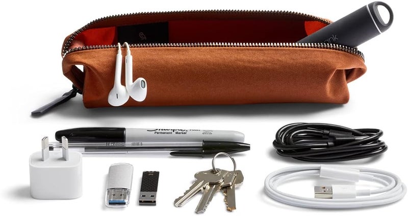 BELLROY Pencil Case (Zipper Closure, Slim Pen Case, Durable Woven Fabric, Holds Pens, Pencils, Cables & Personal Items) (Bronze) - Image 5