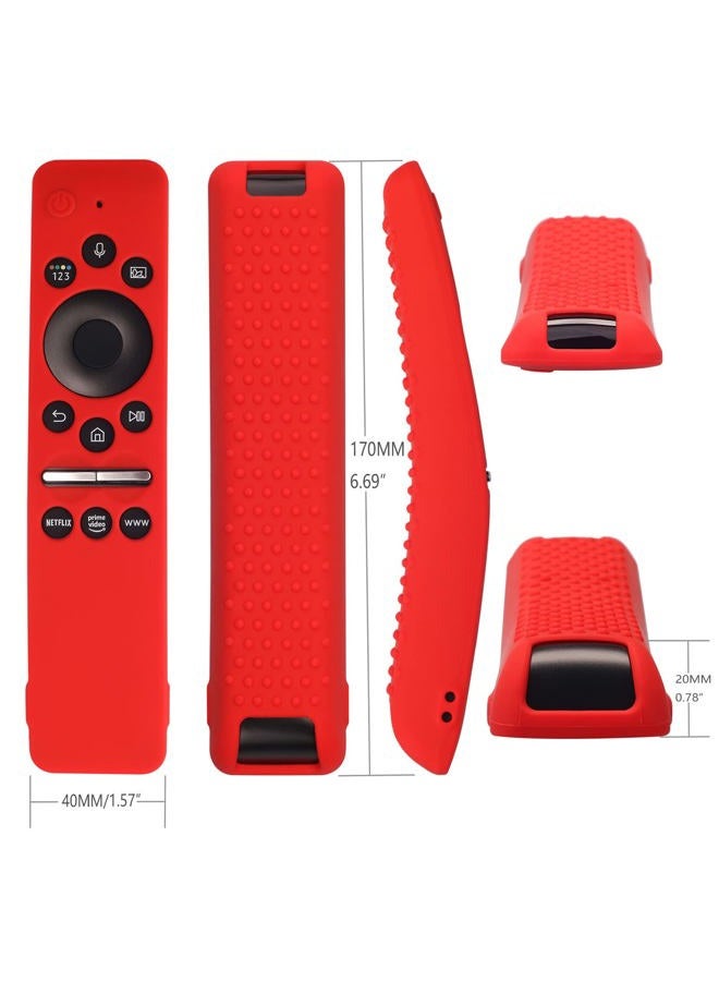 AKSHFETH Silicone Case for Samsung Smart TV Remote Cover BN59-01312A/BN59-01312B Silicone Protective Cover Compitable with Samsung Remote BN59 Series with Lanyard (Glow Green) - Image 4
