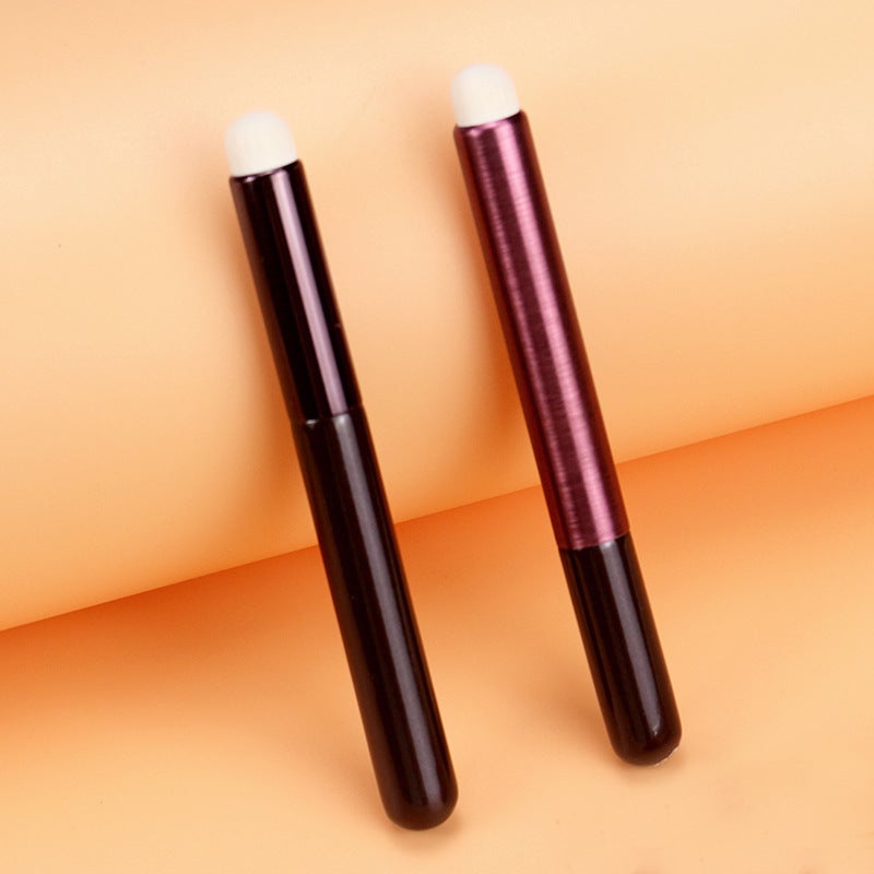 New Round Head Lip Brush Portable Bullet Fog Face Lipstick Dye Brush Lip Makeup Brush Internet Celebrity Beauty Makeup Tool - Image 2