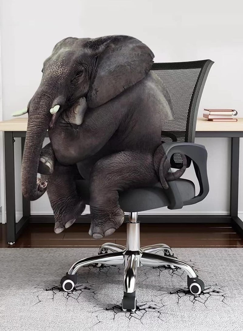 Karnak Mesh Executive Office Home Chair 360Â° Swivel Ergonomic Adjustable Height Lumbar Support Back - Color (Black) - Image 3