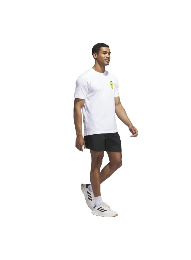 adidas M Chip Nyc T White Graphic Tee (Short Sleeve) T-Shirts For Men