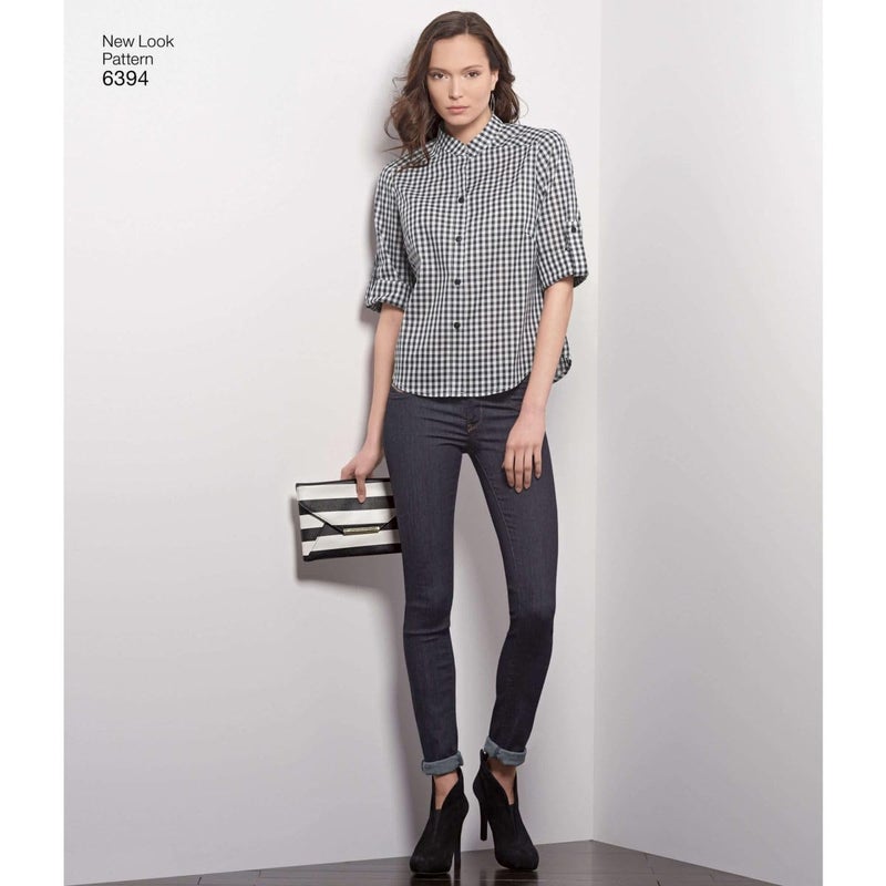 New Look Sewing Pattern UN6394A Autumn Collection Misses' Button Front Tops Sewing Patterns, A (8-10-12-14-16-18) - Image 2