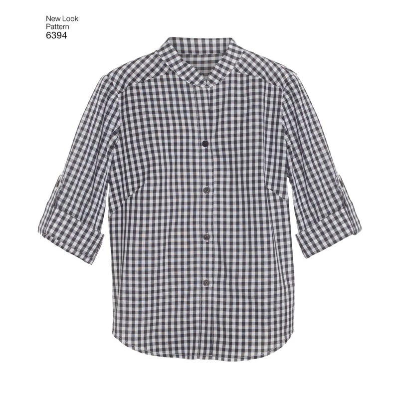 New Look Sewing Pattern UN6394A Autumn Collection Misses' Button Front Tops Sewing Patterns, A (8-10-12-14-16-18) - Image 4
