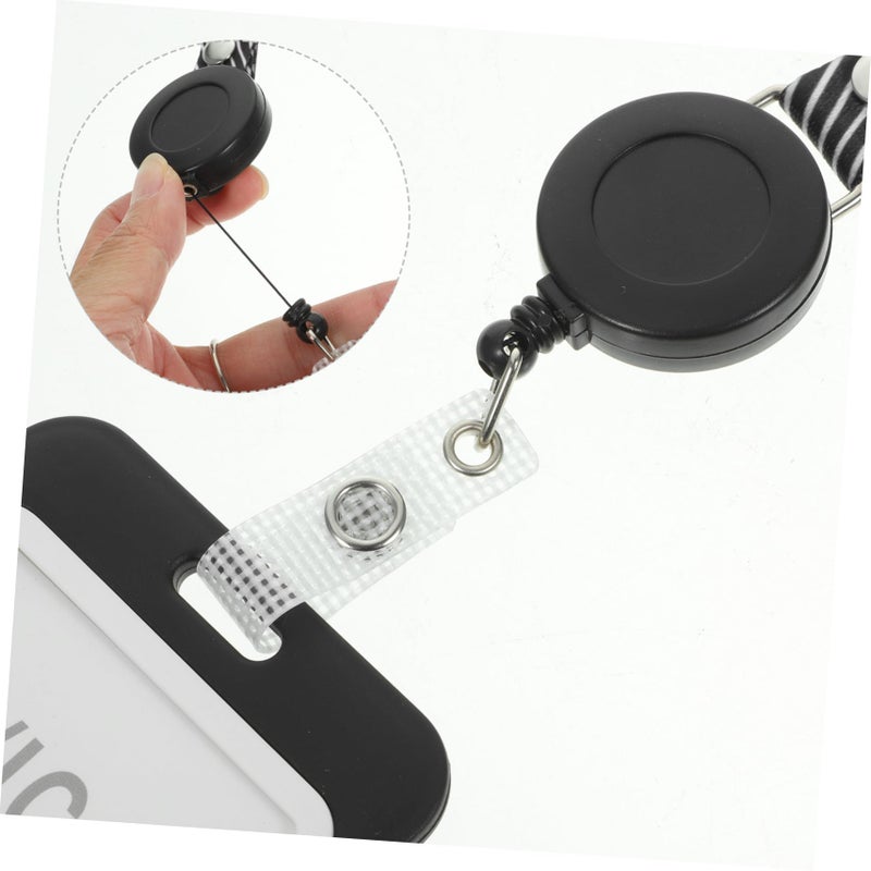 10 Pack Retractable Lanyard Badge Holders Clear Card Protectors For Office Work School - Image 5