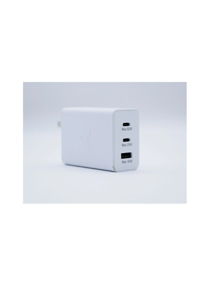 3-in-1 PD 65W C Fast Charging Wall Charger 65W USB-C Power Supply Adapter for S21 Plus S22 TA845 Mobile Devices Supports QC3.0 - Image 3