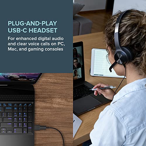 Creative Chat USB On-Ear Headset with Swivel-to-Mute Noise-Cancelling Boom Mic, Mic-Monitoring, SmartComms Kit, Playback and Calls Control for PC, Mac, Consoles - Image 2