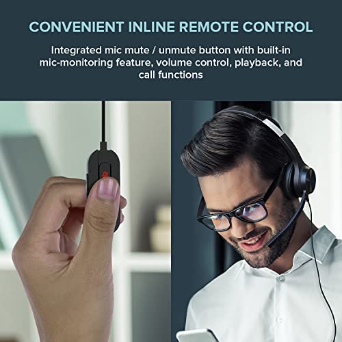 Creative Chat USB On-Ear Headset with Swivel-to-Mute Noise-Cancelling Boom Mic, Mic-Monitoring, SmartComms Kit, Playback and Calls Control for PC, Mac, Consoles - Image 5