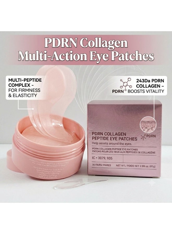 Collagen Peptide Eye Patches, Anti Wrinkle & Smile Line Patches for Face, Under Eye Mask for Fine Lines & Eye Bags, Travel Essentials & Self Care Gifts for Women, Korean Skin Care (60 Count) - Image 2