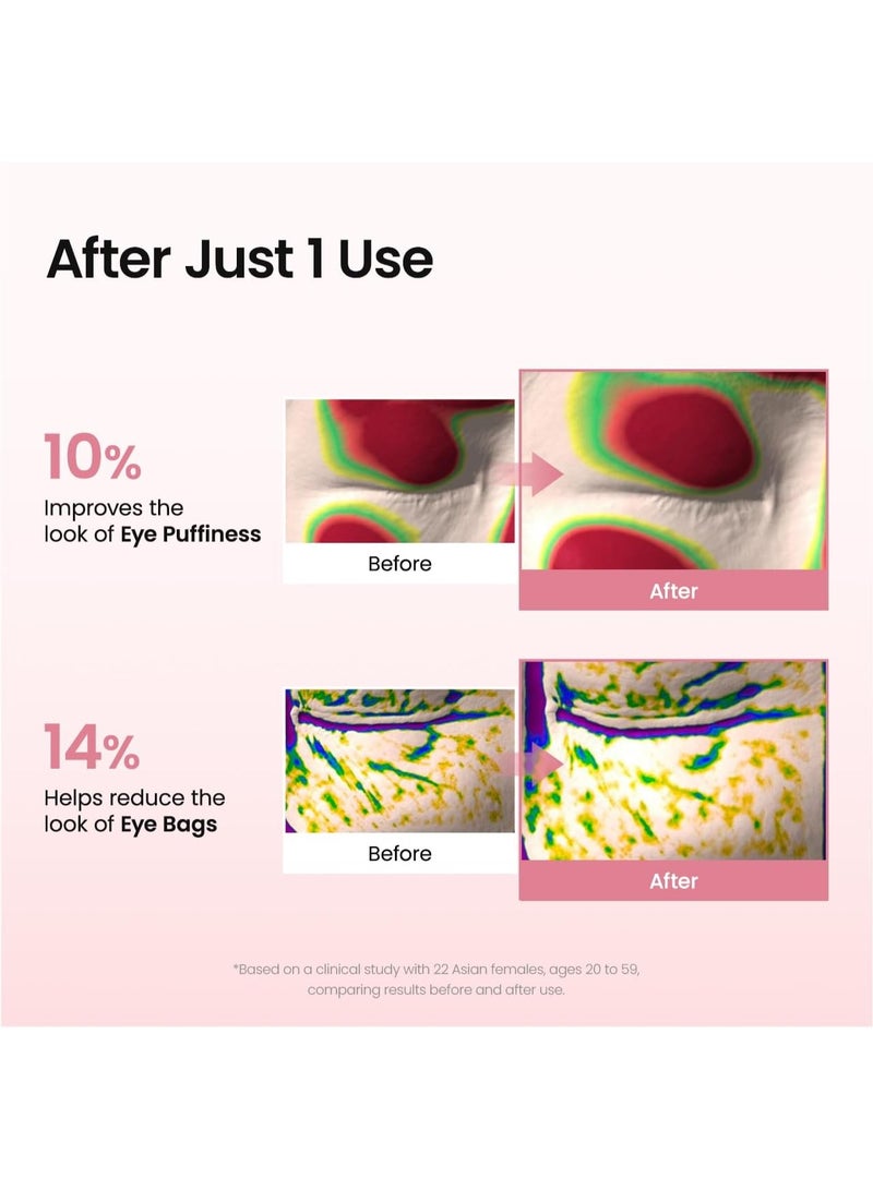 Collagen Peptide Eye Patches, Anti Wrinkle & Smile Line Patches for Face, Under Eye Mask for Fine Lines & Eye Bags, Travel Essentials & Self Care Gifts for Women, Korean Skin Care (60 Count) - Image 4