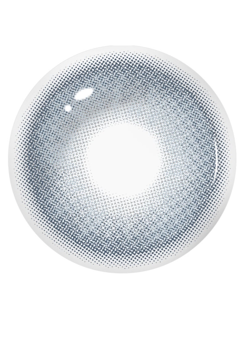 عين كي اس اس عدسات لاصقة تجميلية ملونة سنوية للجنسين من فوزن بلو، مجموعة تكبير مع علبة - Image 3