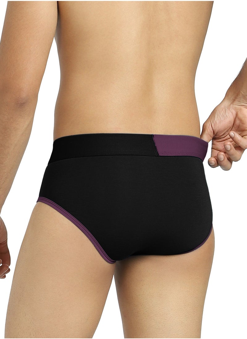 XYXX - Pack of 3 Dualist Intellisoft Micro Modal Color Blocked Colorblock Men Brief - Image 1