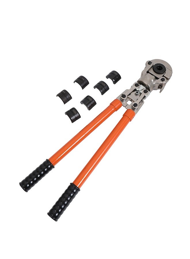 LAWAZIM Pipe Tube Crimper -16-32mm- Hydraulic Tube Crimping Tool with Interchangeable Dies Jaws and Ergonomic Non-Slip Grip for Plumbing, HVAC Copper and Stainless Steel Pipes - Includes Carrying Case - Image 5