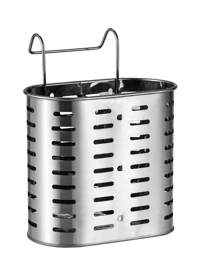Generic Stainless Steel Kitchen Utensil Holder Silver 7.3x6.1x3.1cm  - Image 1