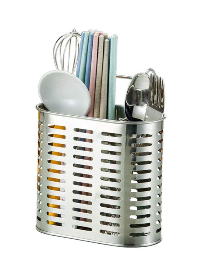 Generic Stainless Steel Kitchen Utensil Holder Silver 7.3x6.1x3.1cm  - Image 2
