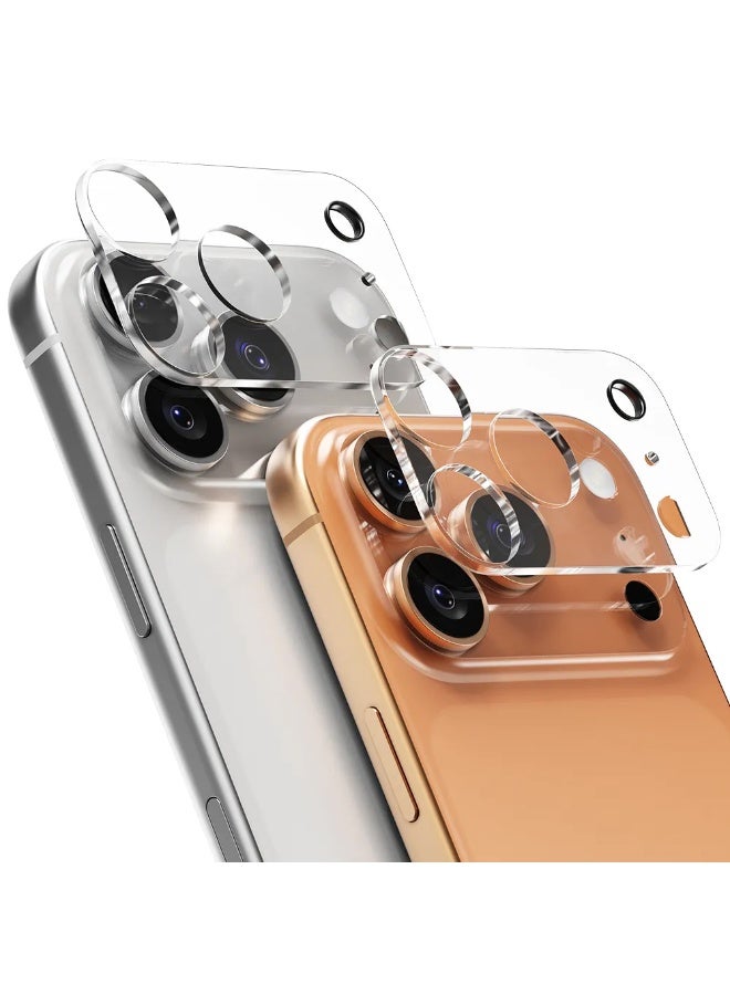 O Ozone (Pack of 2) Camera Lens Screen Protector Compatible with iPhone 17 Pro Max, 9H Hardness Tempered Glass, Transparent HD Protective Film, Scratch Resistant, Easy Installation - Image 1