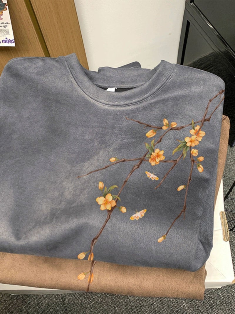Suede Short-Sleeved T-Shirt For Men In Summer New Chinoiserie National Trend Loose Boys Half-Sleeved T-Shirt Top Clothes - Image 5
