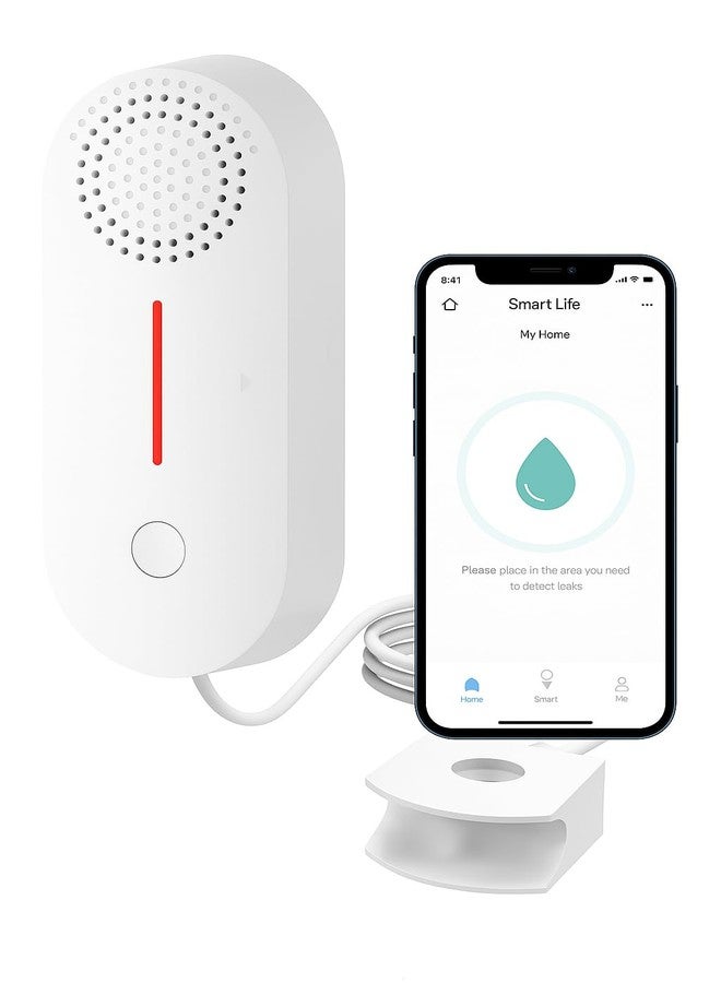 ZETABYTE UK Smart Water Leak Sensor WiFi | Wireless Flood & Overflow Detector with Sound Alarm | Remote Monitoring via Smart Life App - Image 2