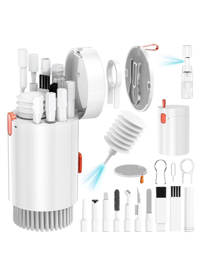 20 in 1 cleaning kit Laptop Keyboard Earbud Screen Cleaner Easy Clean Hard-to-Touch Places Earbud Cleaning Kit Tool Multi - Function Cleaning Pen for Earbuds - Image 1