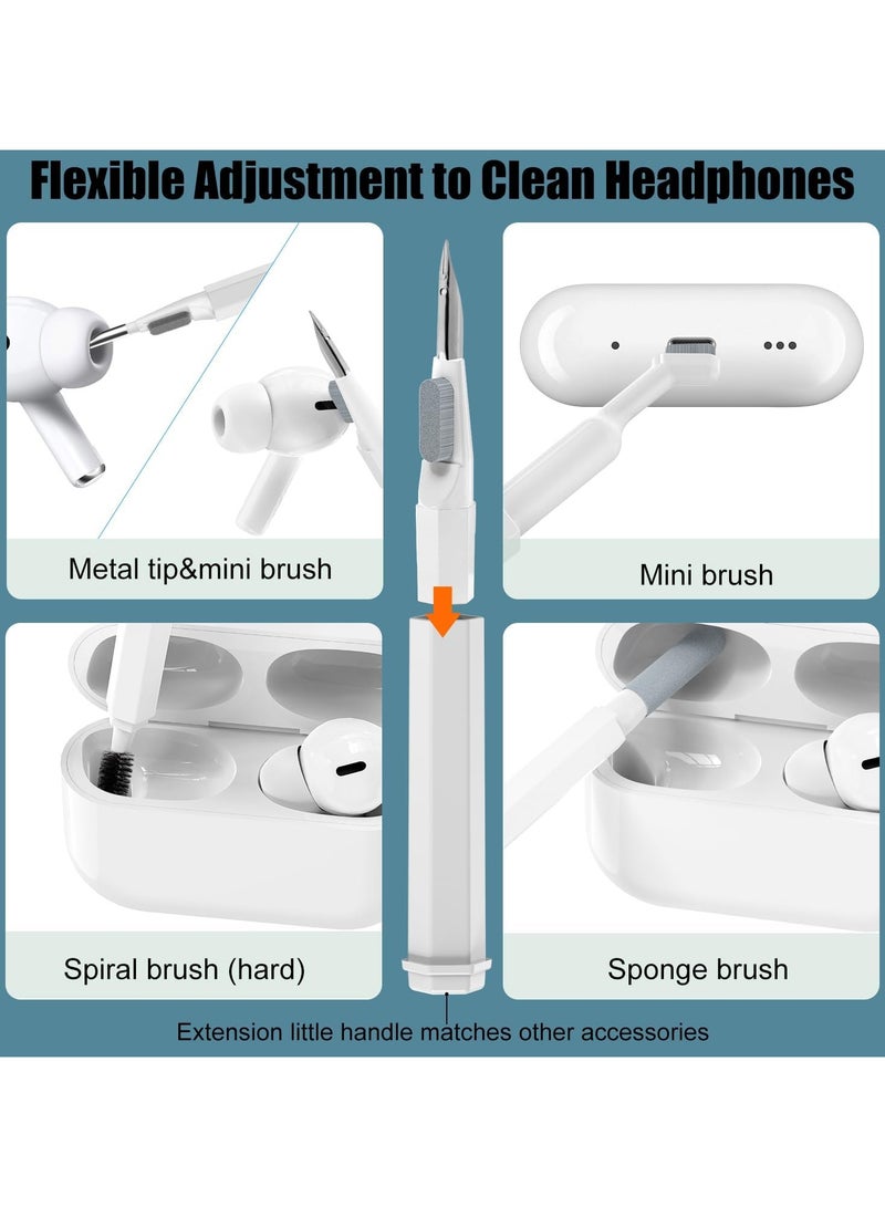 20 in 1 cleaning kit Laptop Keyboard Earbud Screen Cleaner Easy Clean Hard-to-Touch Places Earbud Cleaning Kit Tool Multi - Function Cleaning Pen for Earbuds - Image 4