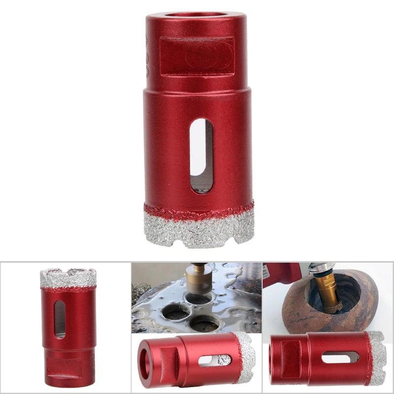 Brazed Diamond Core Drill Bit Hole Saw Cutter for Stone Concrete Ceramic Tile30mm - Image 2