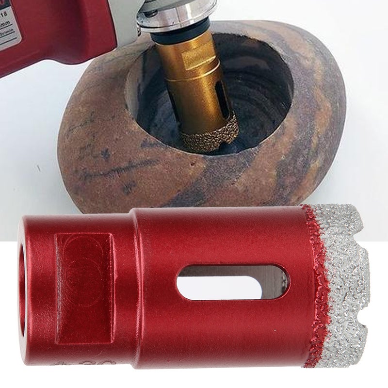 Brazed Diamond Core Drill Bit Hole Saw Cutter for Stone Concrete Ceramic Tile30mm - Image 4