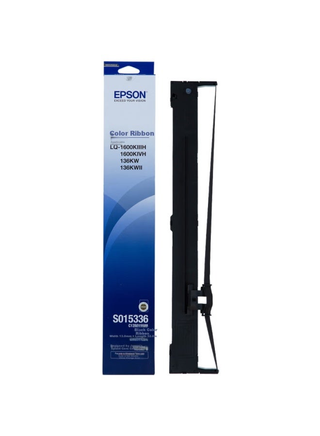 إبسون Epson C13s015588 Original Ribbon Cartridge (with Core) Black Single Pack (compatible With Lq-1600kiiih/1600kivh/136kw/136kwii) - Image 2