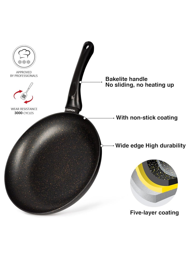 Fissman مقلاة 24 سم، ألمنيوم بطبقة غير لاصقة من حجر اللمس، سلسلة فورد، قاعدة مناسبة للطبخ بالحث - Image 2