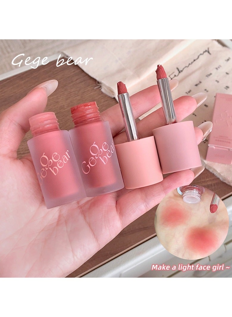 Gege bear Soft Liquid Blush Matte for Eyes Lips And Cheeks 01 - Image 4