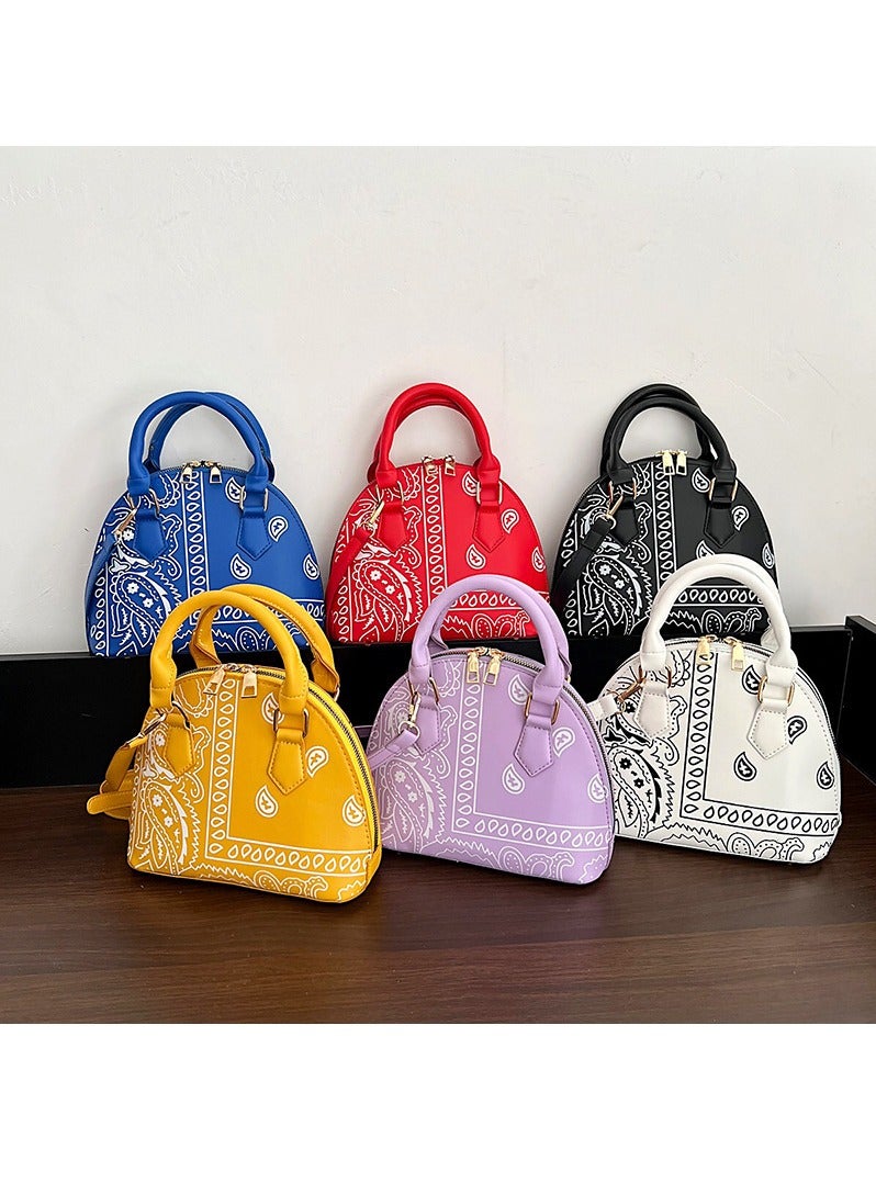 KUYING Fashionable Korean Version Of Foreign Style Cashew Flower Portable One Shoulder Diagonal Cross Hand - Image 2