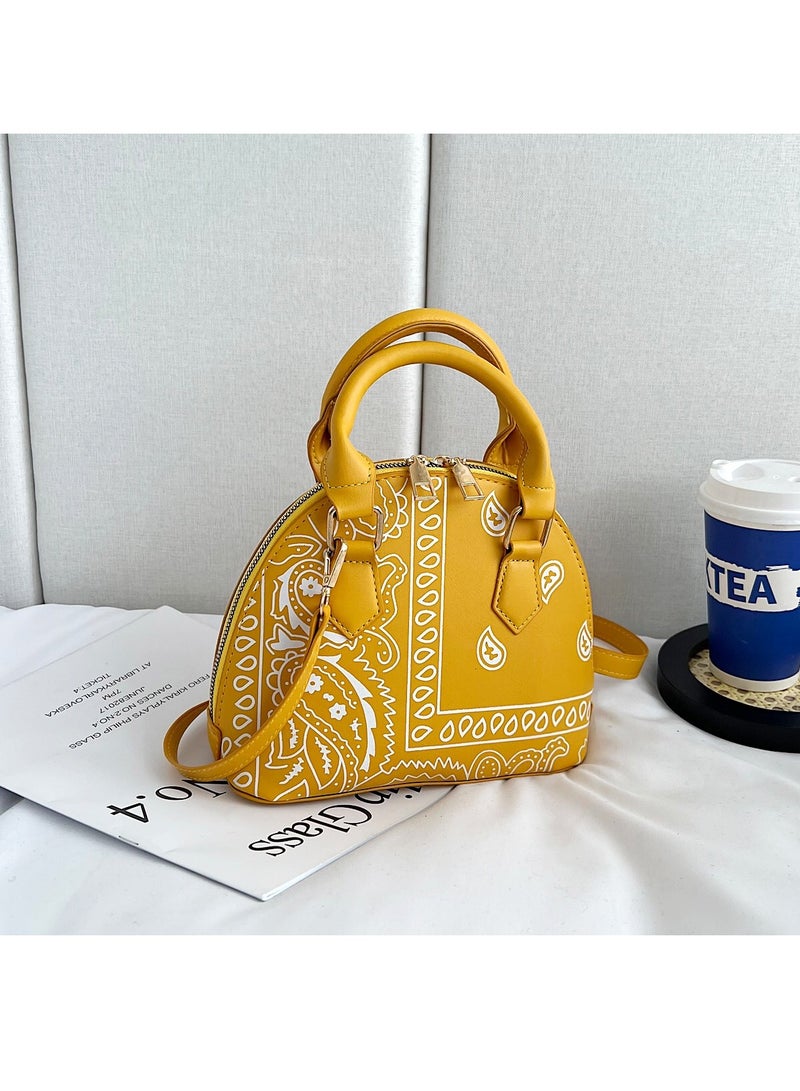 KUYING Fashionable Korean Version Of Foreign Style Cashew Flower Portable One Shoulder Diagonal Cross Hand - Image 1