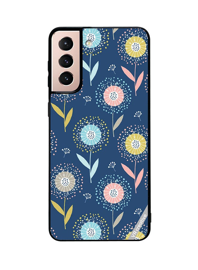 VR CREATIVE Protective Case Cover For Samsung Galaxy S21 5G Flower Design Multicolour - Image 1