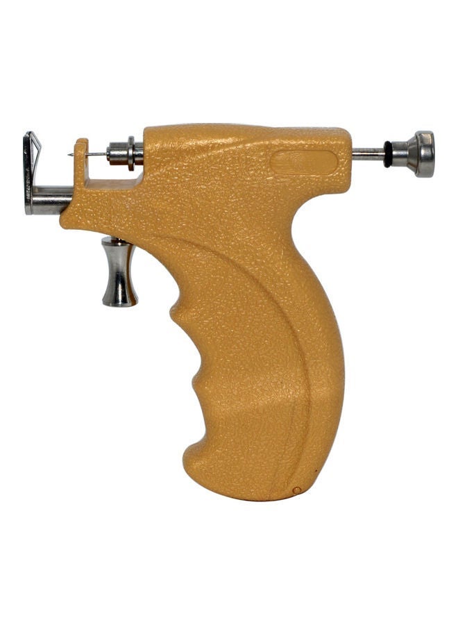 Professional Ear Stud Earring Piercing Gun Tools Kit Stainless Steel Reusable Earlobe Cartilage Nose Navel Body Piercing Gun Set Yellow - Image 5
