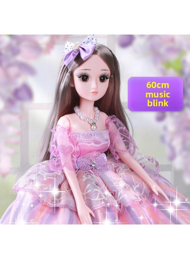 60 Centimeter Oversized Doll Set Little Girl Princess Play House Children's Birthday Gift Box Toys Wholesale-Color:Princess Philolene -60cm-Height:Blink Edition -5 Joints-Dressing Gift 1 【Gift Box】】 - Image 4