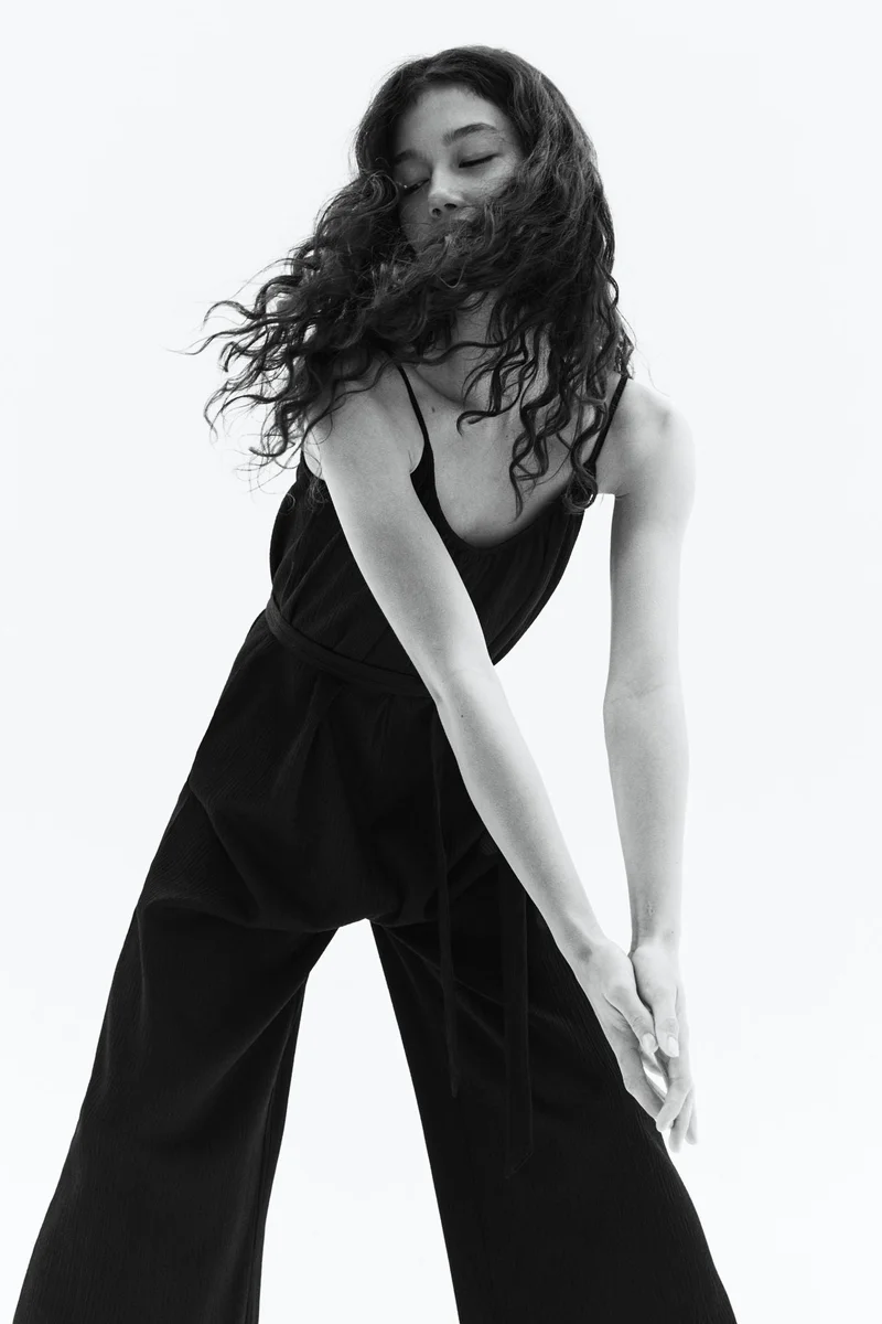 H&M Tie-belt jumpsuit