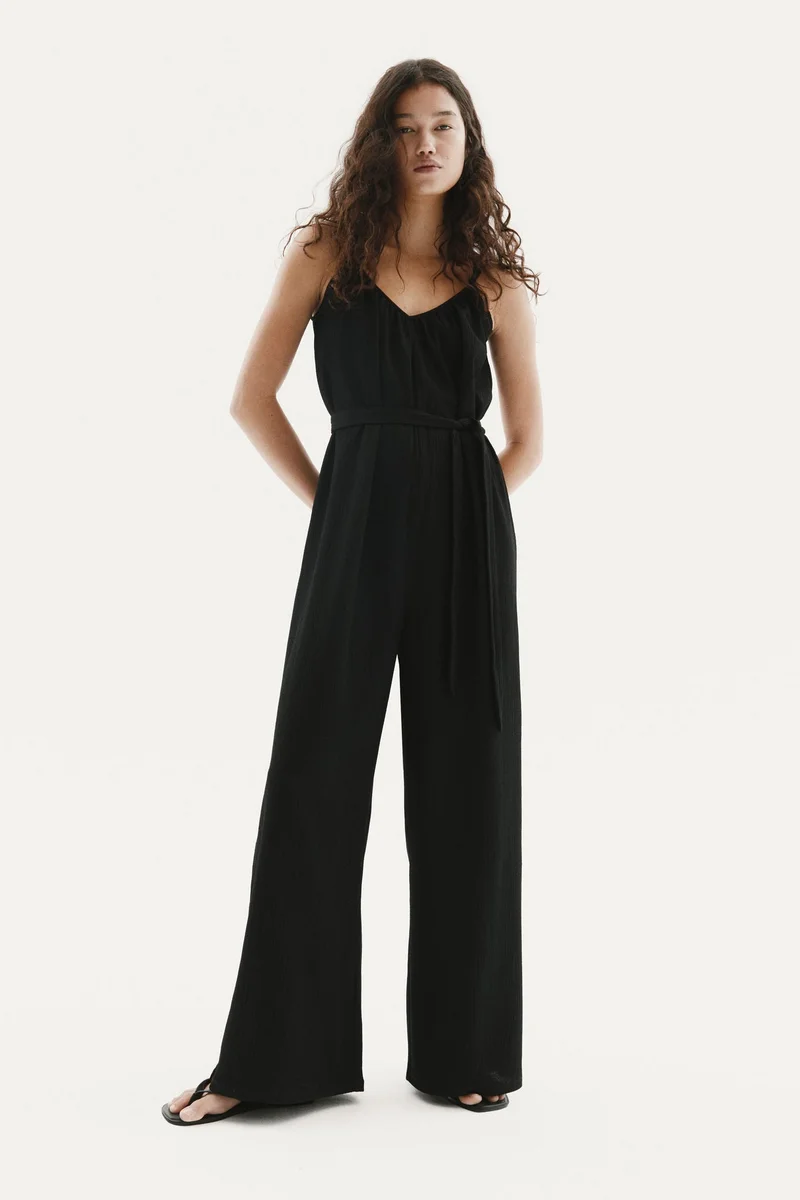 H&M Tie-belt jumpsuit