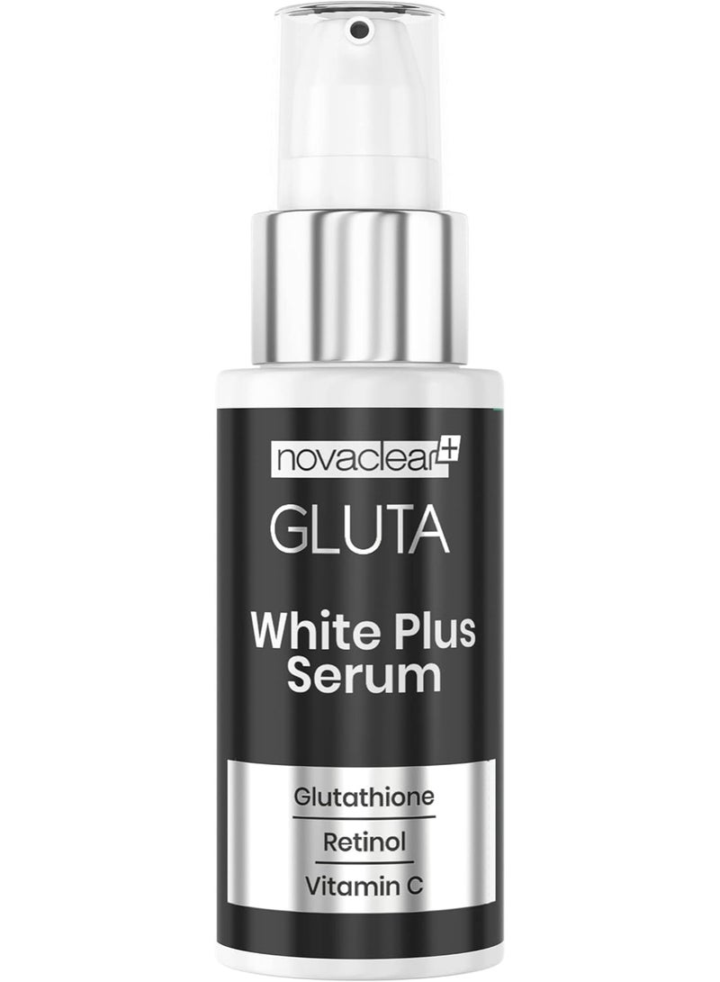 Novaclear Gluta White Plus Serum with Glutathione, Retinol & Vitamin C – Brightening, Anti-Wrinkle & Skin Perfecting Serum – 50 ml - Image 1