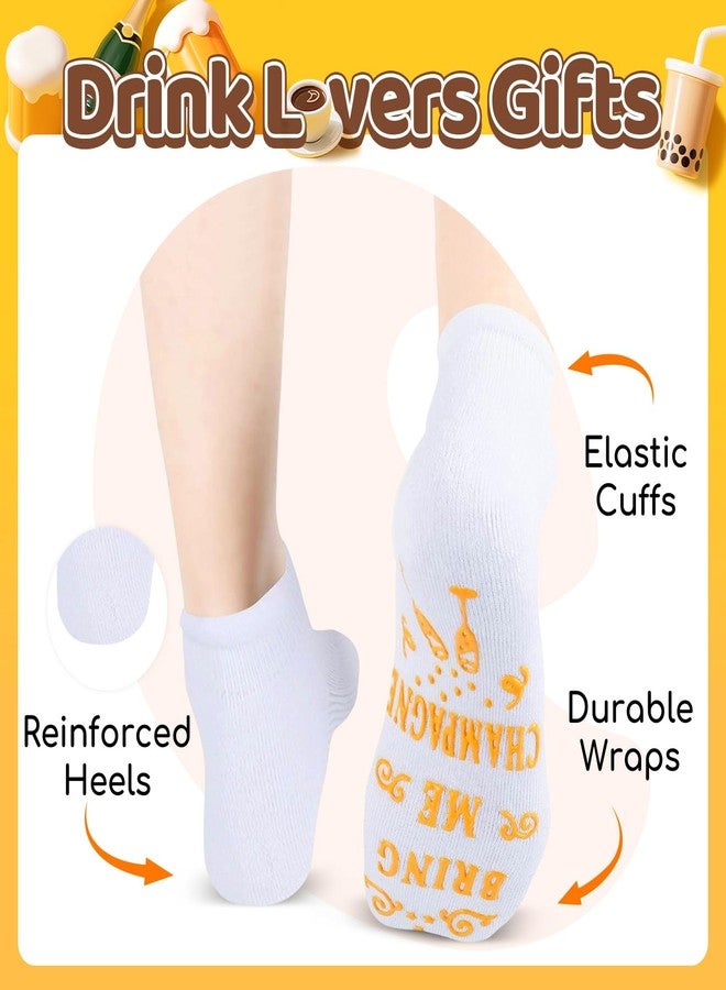 Happy Pop HAPPYPOP Funny Champagne Socks for Women - Crazy Gifts for Champagne Lovers, Drink Socks for Her - Image 2