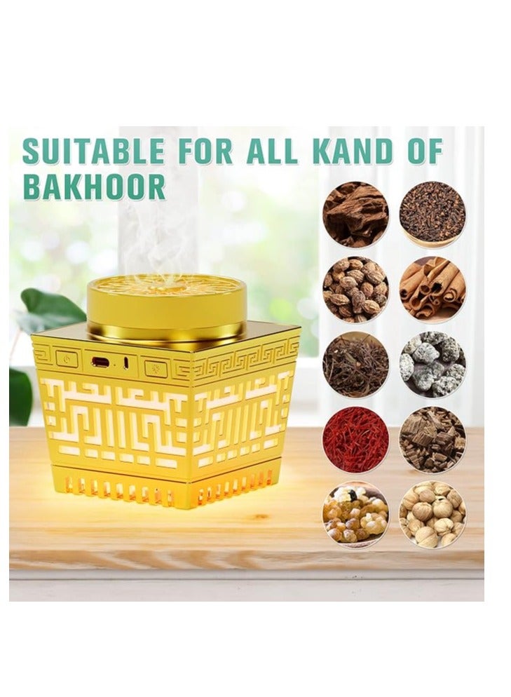 Telawah Quran Speaker & Mini Incense Burner Bakhoor Remote Control With 114 Quran Chapters Multicolor Changing Bluetooth Speaker Night Light With 18 Reciters And 17 Translations Bukhoor Burner - Image 1