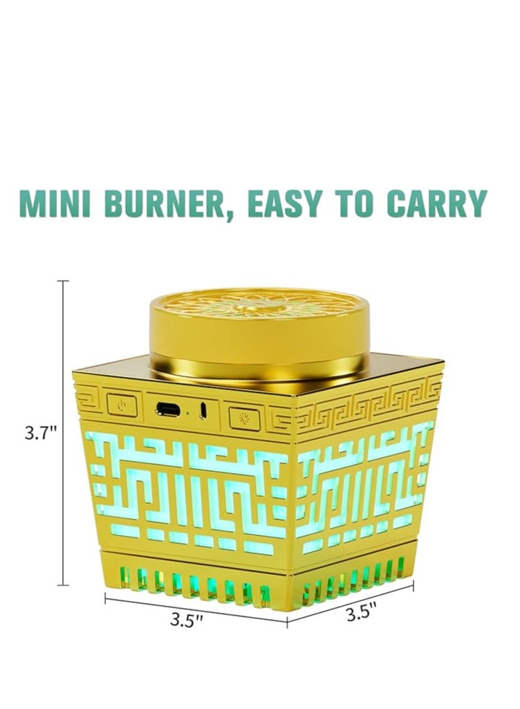 Telawah Quran Speaker & Mini Incense Burner Bakhoor Remote Control With 114 Quran Chapters Multicolor Changing Bluetooth Speaker Night Light With 18 Reciters And 17 Translations Bukhoor Burner - Image 3
