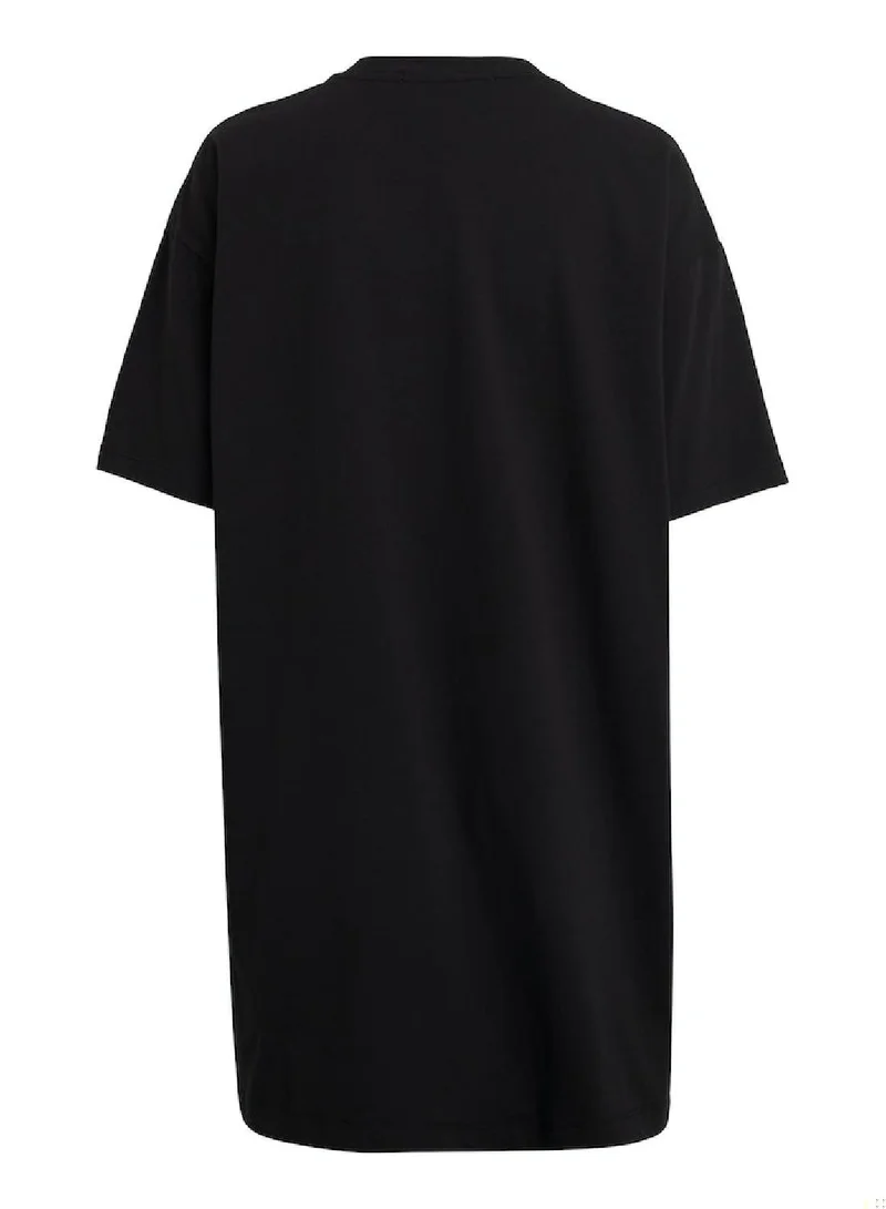 Calvin Klein Jeans Women's Boyfriend Logo T-Shirt Dress -  cotton jersey, Black