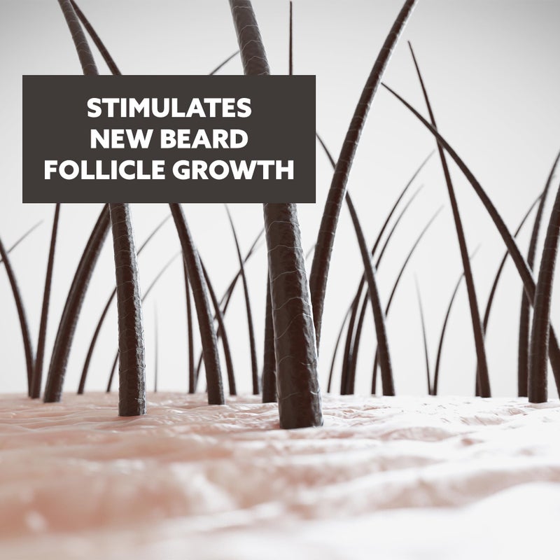 Crafted Beards Beard Growth Oil Serum - 1 fl Oz - Unscented - Helps Grow A Thicker Beard, Improves Beard Health, Fills in Thin and Patchy Spots - (1 Pack) - Image 3