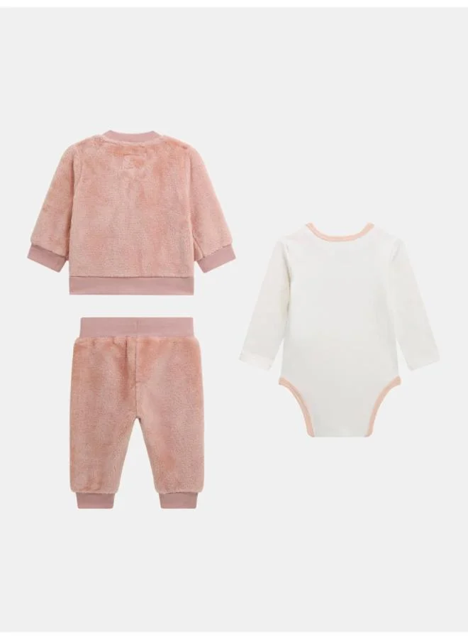 GUESS Kids Sweatshirt and bodysuit and Pant Set