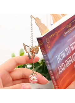HY Metal Bookmark Vintage Feather Book Marks with 3D Butterfly Pendant for Adults and Kids Supplies Retro Simple Creative Birthday Gifts Unique Gift for Men Women  - Image 5