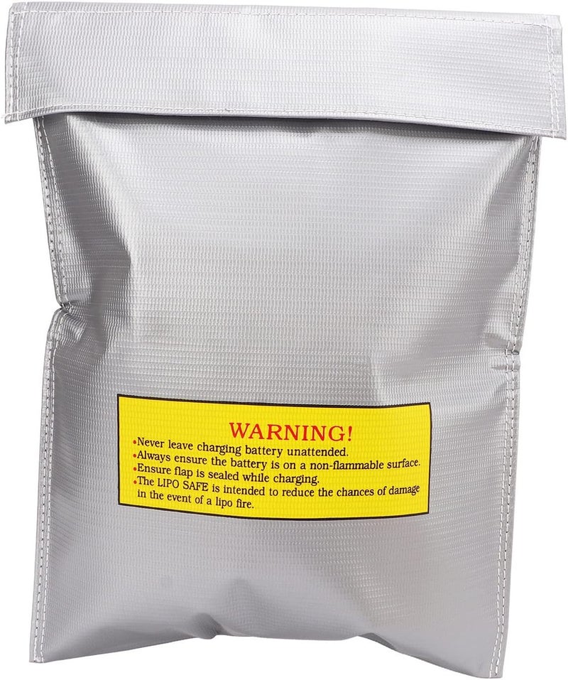 Battery Safe Bag, Fire Retardant, Explosion Proof, 230 x 300 x 5mm, 2 Pack - Durable PVC Fibre, Charging Hole Design, Suitable for Indoor and Outdoor Use - Image 3