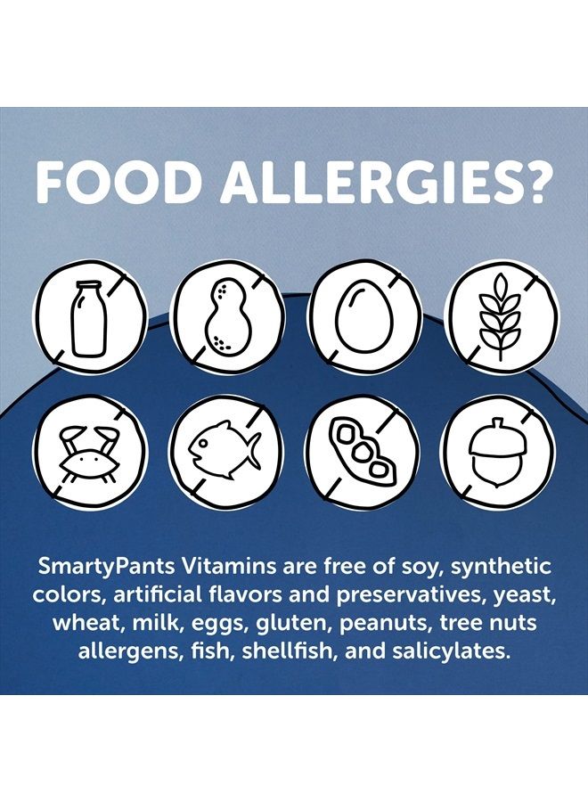 SmartyPants Organic Mens Multivitamins, Daily Gummy Vitamins: Probiotics, Vitamins C, D3, B12, Zinc & Omega 3 for Immune Support, Digestive Health, Energy, & Bone Health, 120 Gummies, 30 Day Supply - Image 4