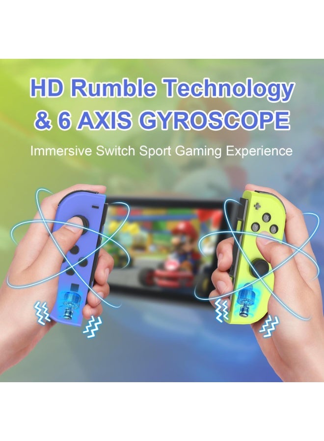 Upgraded Joy Con Controller for Nintendo Switch Controller Replacement for Switch Joy Pad Wireless Controllers Support Dual Vibration Wake-up Motion Control - Image 3