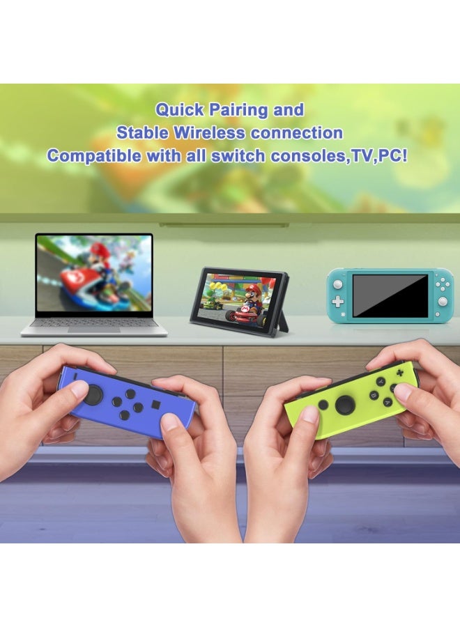 Upgraded Joy Con Controller for Nintendo Switch Controller Replacement for Switch Joy Pad Wireless Controllers Support Dual Vibration Wake-up Motion Control - Image 2