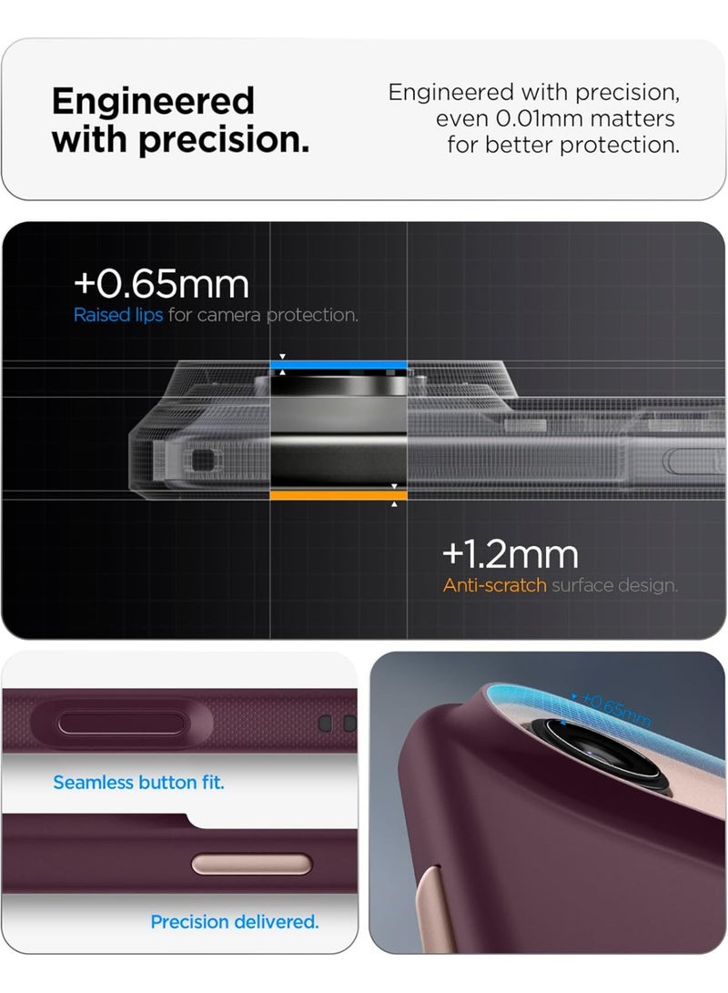 Spigen غطاء حماية Nano Pop MagFit لجهاز iPhone Air [متوافق مع MagSafe] - لون الفاصولياء البورغندي - Image 5