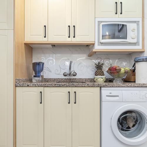HOME EDIT 10 Pack 5 Inch Matte Black Cabinet Handles Solid Zinc Alloy Pulls for Kitchen Cupboard & Drawer Hardware - Image 5